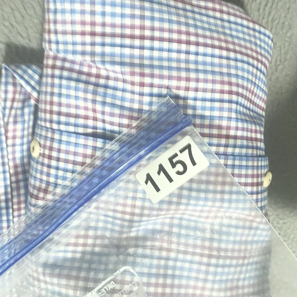 Peter Millar Shirt‎ Mens Large Check Long sleeve Button Up Preppy Casual Comfort
